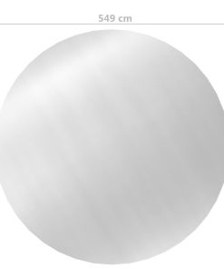 vidaXL Poolabdeckung Silbern 549 cm PE
