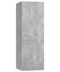 vidaXL Set muebles de salón TV 4 pzas madera ingeniería gris hormigón