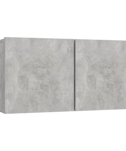vidaXL Set muebles de salón TV 6 pzas madera ingeniería gris hormigón
