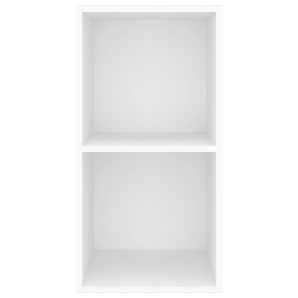 vidaXL Mueble de pared para TV madera contrachapada blanco 37x37x72 cm