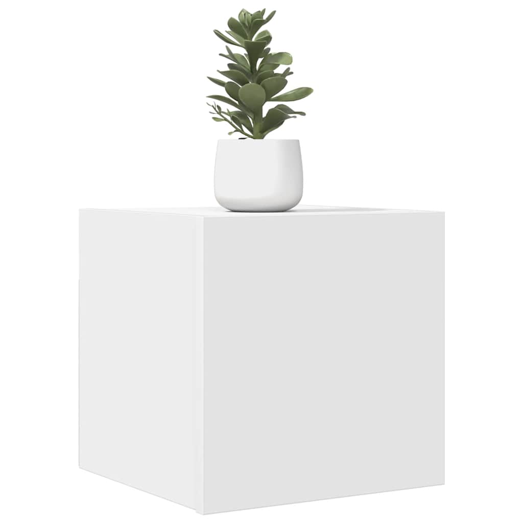 vidaXL Muebles de pared para TV 2 uds blanco 30,5x30x30 cm