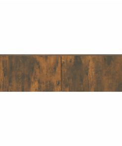 vidaXL Mueble de pared TV contrachapado roble ahumado 120x30x30 cm