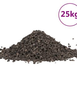vidaXL Grava de basalto negra 25 kg 5-8 mm