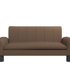 vidaXL Cama para perros de tela marrón 70x45x30 cm