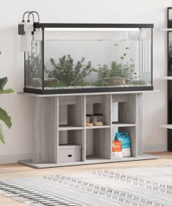 vidaXL Soporte para acuario madera ingeniería gris Sonoma 120x40x60 cm