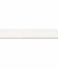 vidaXL Tablero de escritorio madera maciza pino blanco 100x50x2,5 cm