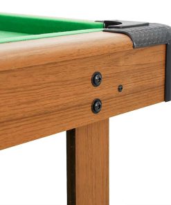 vidaXL Mesa de billar de 4 pies marrón 122x61x76 cm