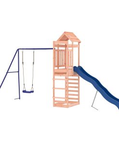 vidaXL Parque infantil de exterior madera maciza Douglas