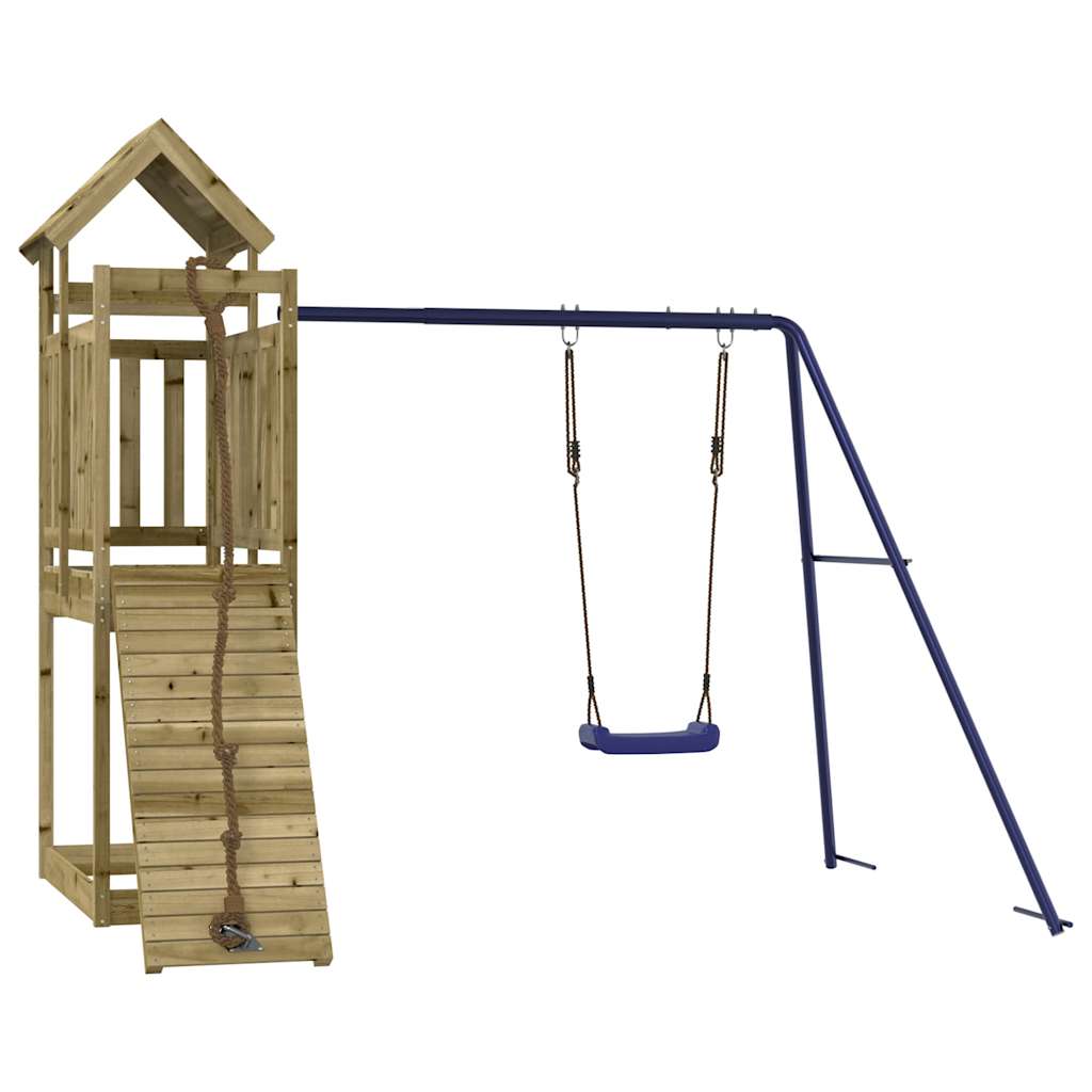 vidaXL Parque infantil de exterior madera de pino impregnada