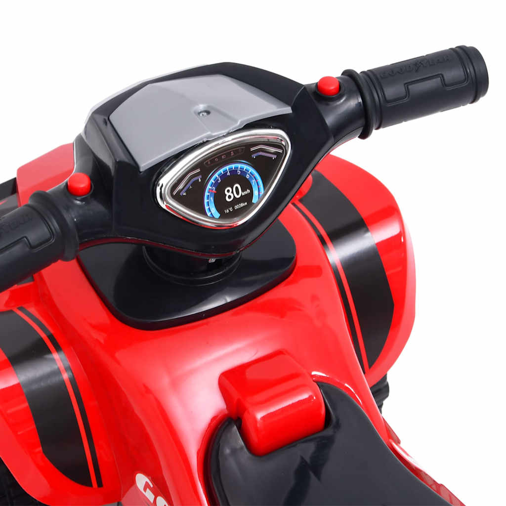 vidaXL Quad correpasillos infantil Good Year rojo