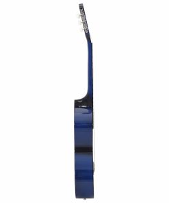 vidaXL Guitarra clásica para principiantes madera de tilo azul 4/4 39"