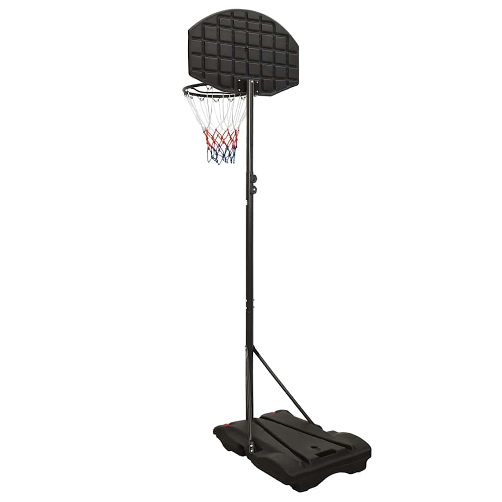 vidaXL Canasta de baloncesto polietileno negro 216-250 cm