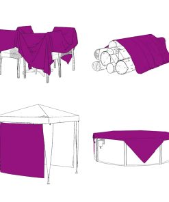 vidaXL Transparente Plane mit Ösen 2x10 m PVC