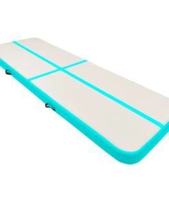 Tappetino Ginnastica Gonfiabile E Pompa 400x100x15cm Pvc Verde