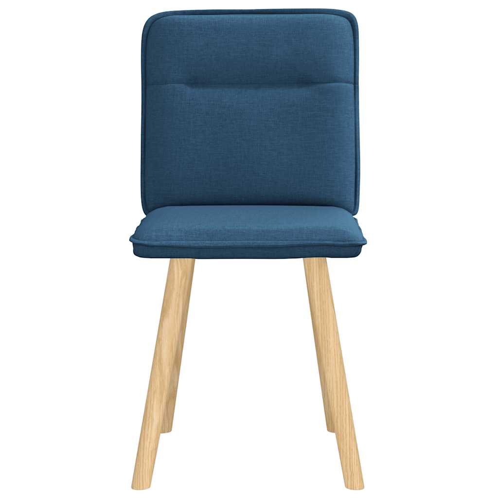Sedie Da Pranzo 2 Pz Blu In Tessuto