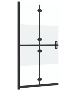 Parete Per Doccia WalK-In Pieghevole In Vetro Esg 90x190 cm