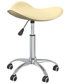 Sedia Da Ufficio Crema In Similpelle