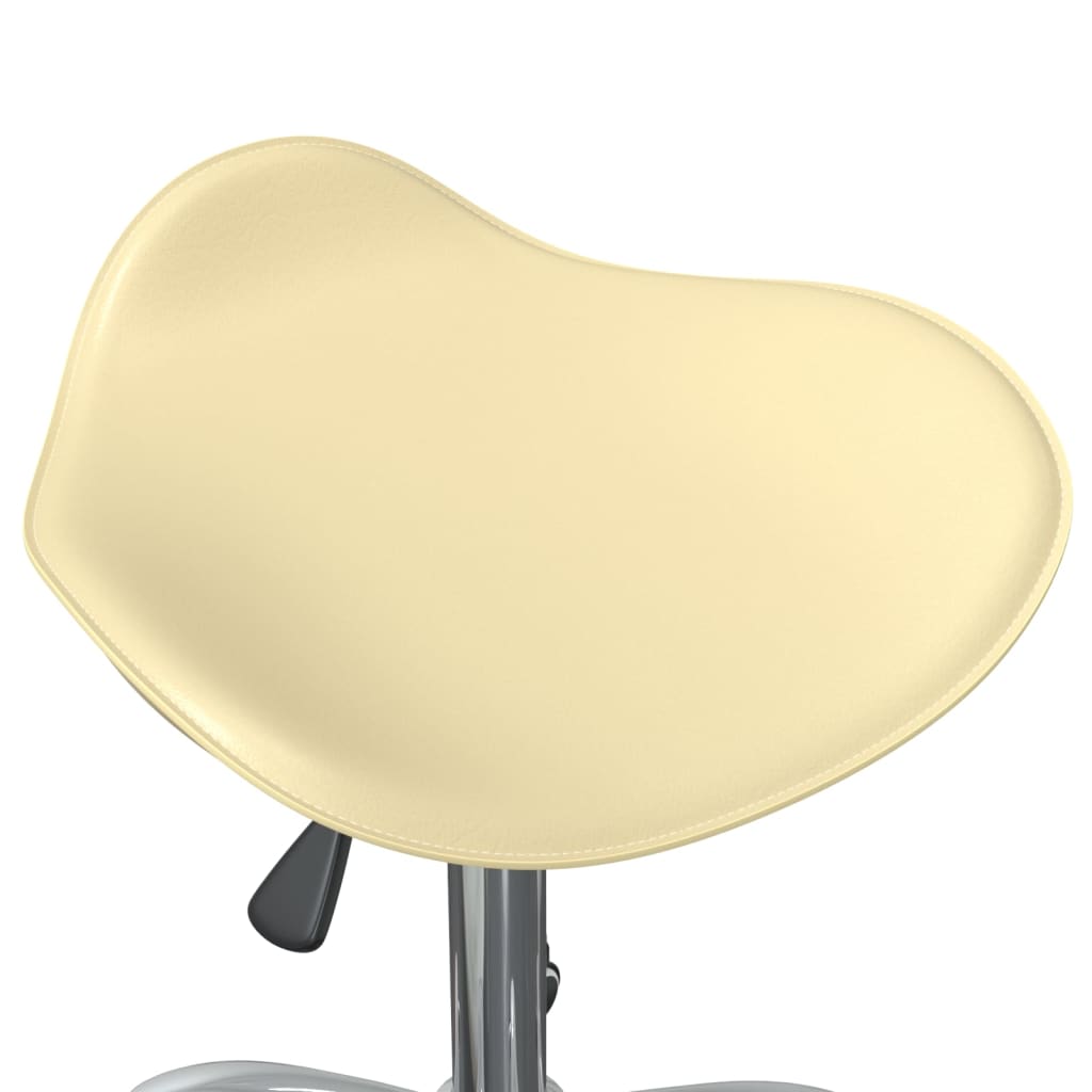 Sedia Da Ufficio Crema In Similpelle - Image 5