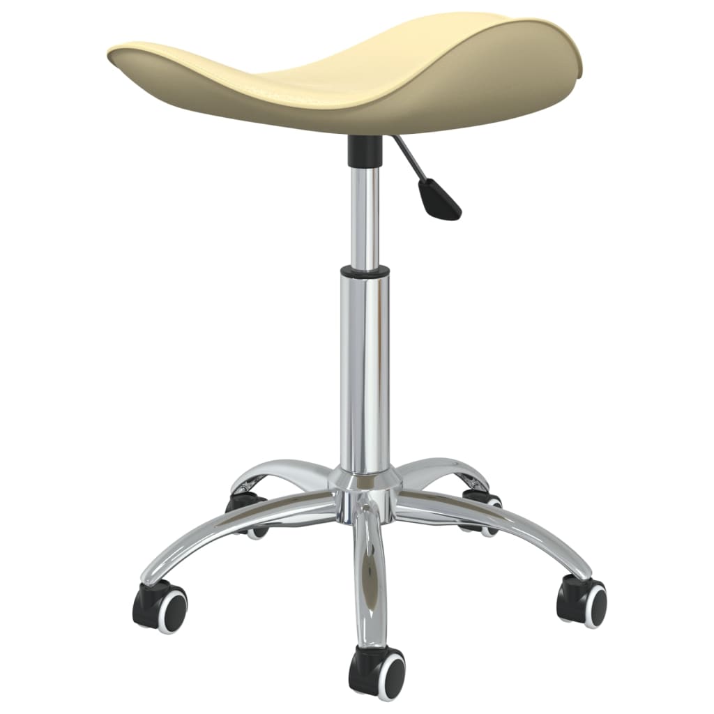 Sedia Da Ufficio Crema In Similpelle - Image 3