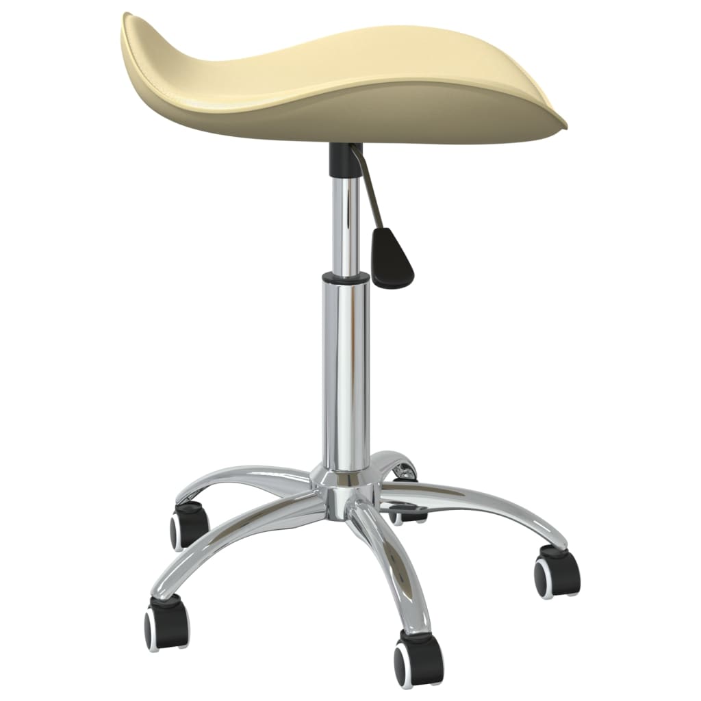 Sedia Da Ufficio Crema In Similpelle - Image 4