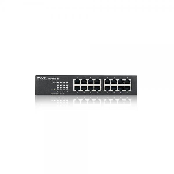 Zyxel Switch Unmanaged 16 Porte Gigabit, Design Senza Ventole, Desktop/rack