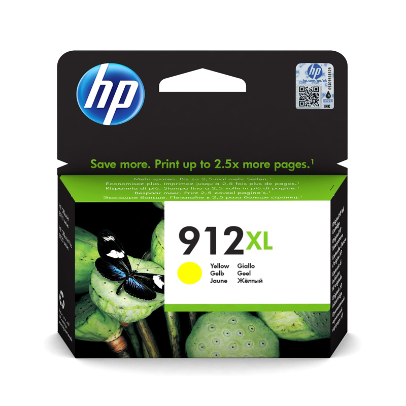 Hp 912xl Yellow (3yl83ae) - Cartuccia Originale Ad Alta Efficienza