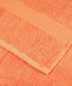 Asciugamani Solund 10 Pz Arancione 100x200 Cm 600 G/m²