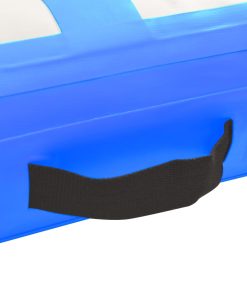 Tappetino Ginnastica Gonfiabile Con Pompa 800x100x15cm Pvc Blu