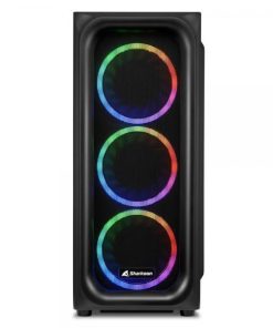 Sharkoon Case Tk5m Rgb Atx 1xusb 3.2, 2xusb 3.0, Vetro Temperato, 3x120mm Fan Front