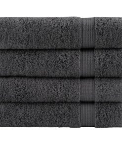 Asciugamani Premium Solund 4 Pz Antracite 50x100 Cm 600gsm