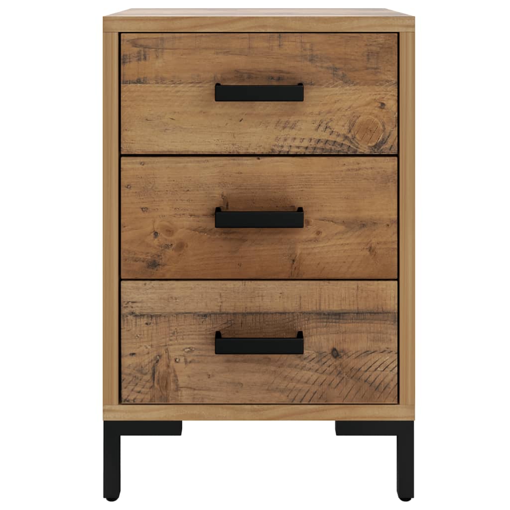 Comodini 2 Pz 40x30x55 Cm In Legno Massello Di Pino