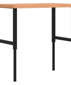 Banco Lavoro 100x60x(73-99,5) Cm Legno Di Faggio Rettangolare