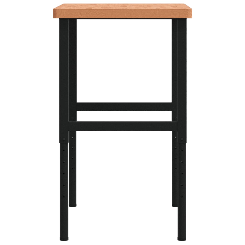 Banco Lavoro 100x60x(73-99,5) Cm Legno Di Faggio Rettangolare - Image 5