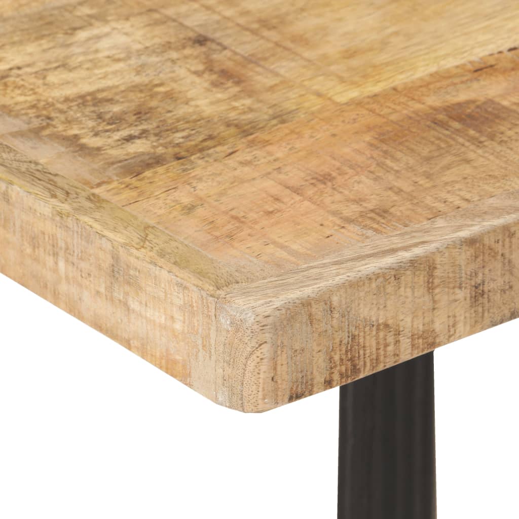 Tavolino Da Bistrot 60x60x77 Cm In Legno Di Mango Grezzo