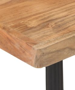 Tavolo Da Bistrot 60x60x76 Cm In Legno Massello Di Acacia
