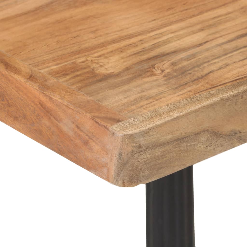 Tavolo Da Bistrot 60x60x76 Cm In Legno Massello Di Acacia