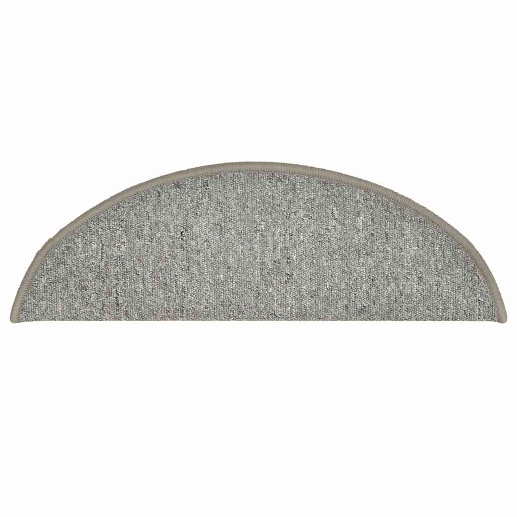 Tappetini Per Scale 30 Pz 56x17x3 Cm Grigio Chiaro Semicircolari - Image 4