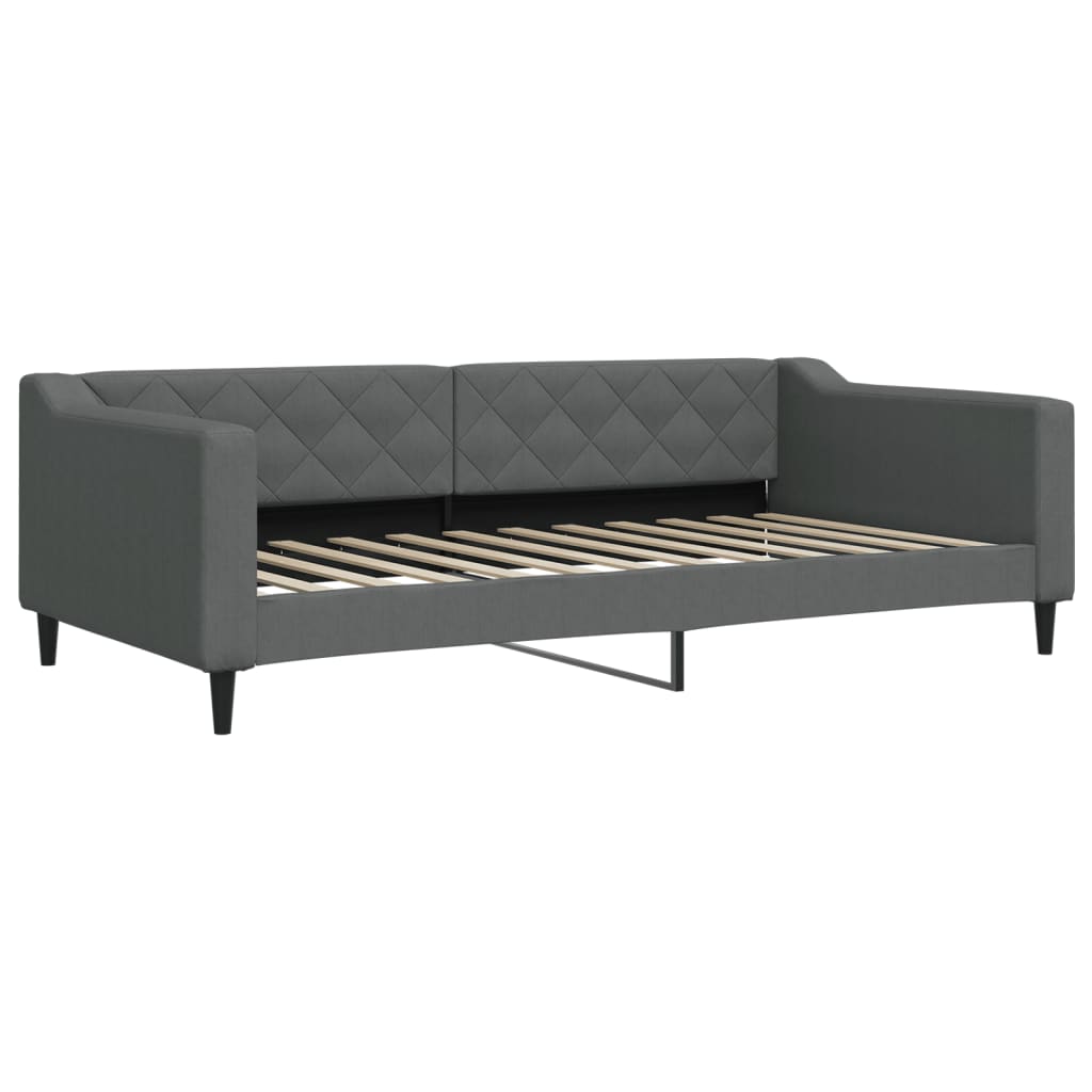 vidaXL Tagesbett Dunkelgrau 100x200 cm Stoff