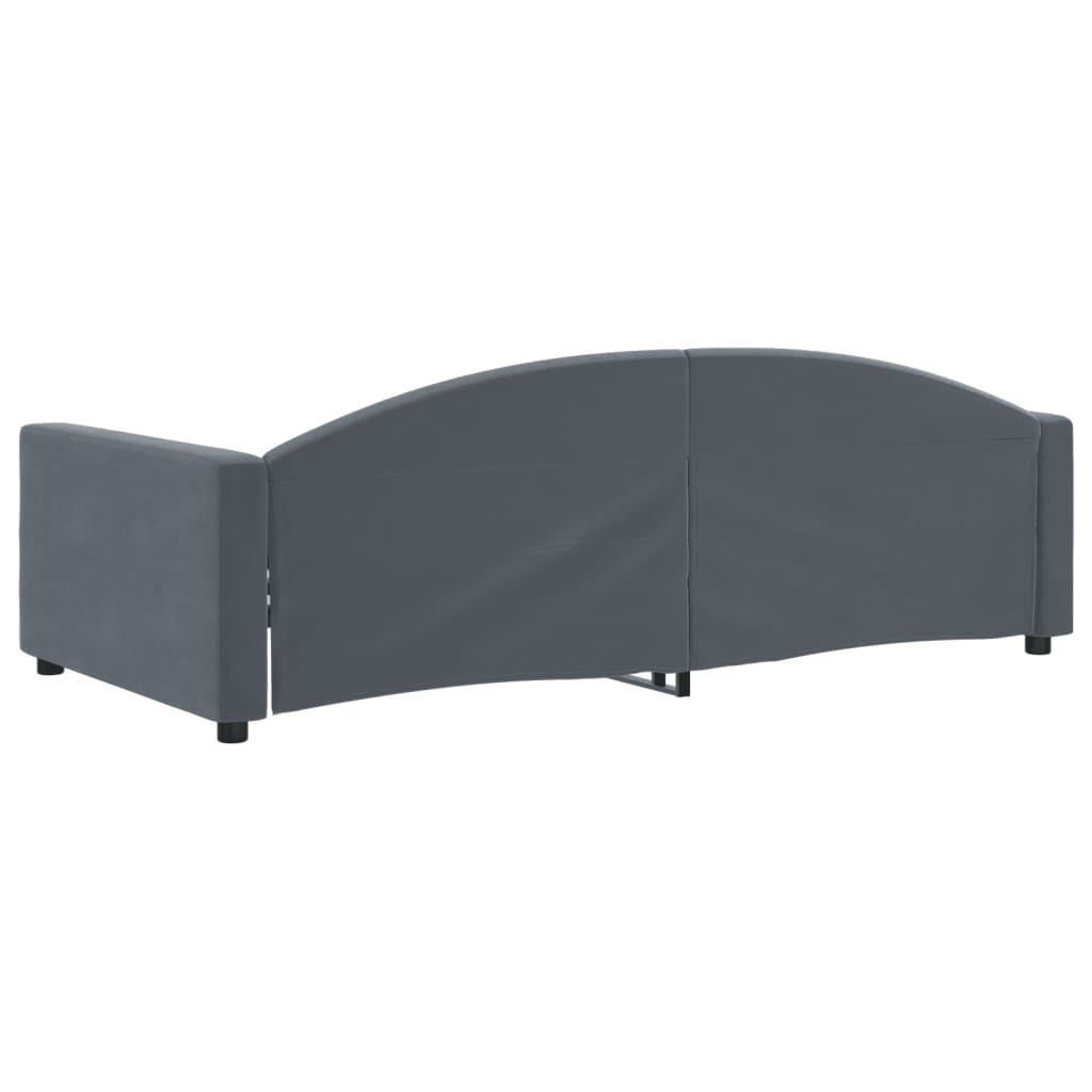 vidaXL Tagesbett Dunkelgrau 100x200 cm Samt