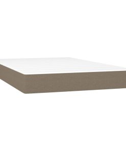 vidaXL Taschenfederkernmatratze Taupe 120x200x20 cm Stoff