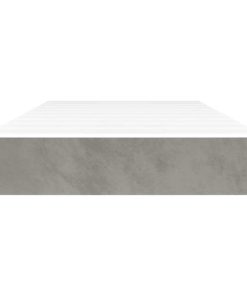 vidaXL Taschenfederkernmatratze Hellgrau 90x220x20 cm Samt