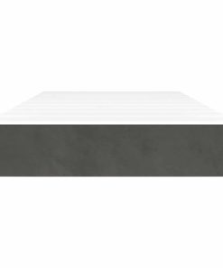 vidaXL Taschenfederkernmatratze Dunkelgrau 90x220x20 cm Samt