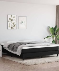 vidaXL Taschenfederkernmatratze Schwarz 160x200x20 cm Stoff