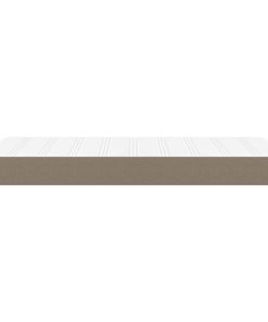 vidaXL Taschenfederkernmatratze Taupe 80x200x20 cm Stoff