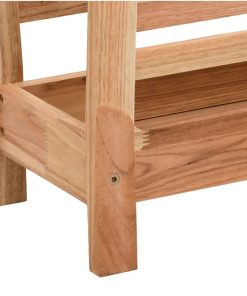vidaXL Zeitschriftenständer 40x26,5x38,5 cm Massivholz Nussbaum