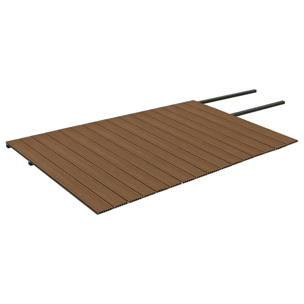vidaXL WPC Terrassendielen mit Zubehör Braun und Grau 40 m² 4 m