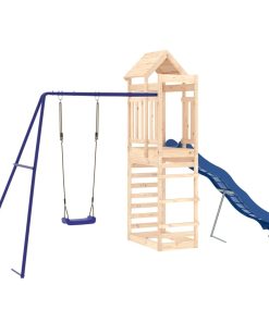 vidaXL Spielturm Massivholz Kiefer
