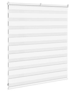 vidaXL Zebrarollo Weiß 120x100 cm Stoffbreite 115,9 cm Polyester