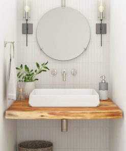 vidaXL Waschtischplatte 60x60x2,5 cm Quadratisch Massivholz Akazie