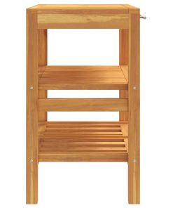 vidaXL Waschtisch mit 2 Ablagen 74x45x75 cm Massivholz